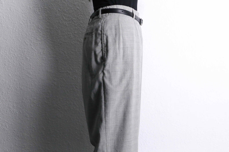 “Polo by RL” glen check wide slacks