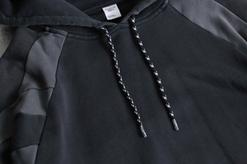 2000s Reebok technical asymmetry hoodie