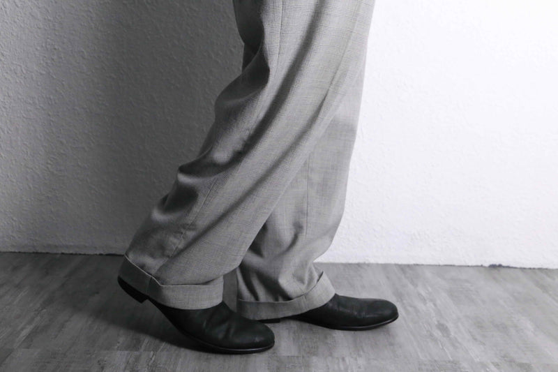“Polo by RL” glen check wide slacks