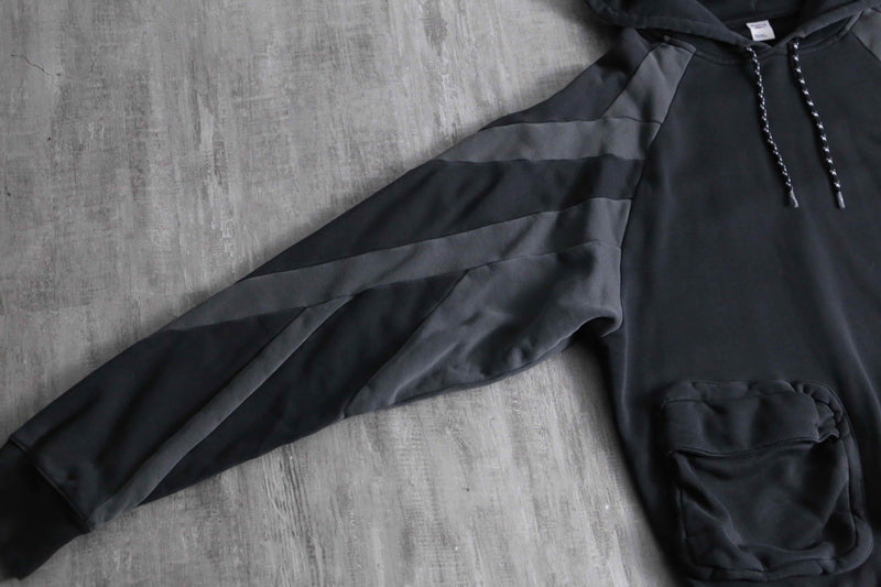 2000s Reebok technical asymmetry hoodie