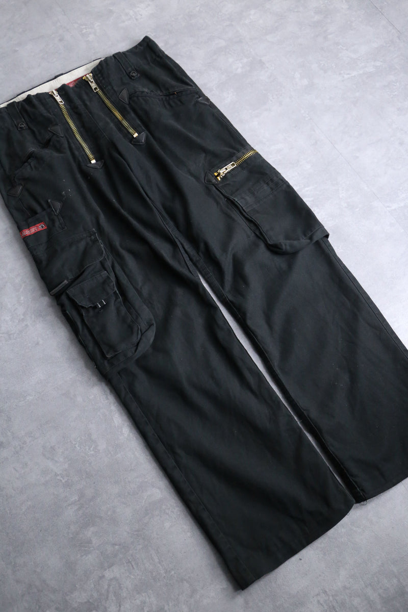 black duck fabric double zip cargo pants