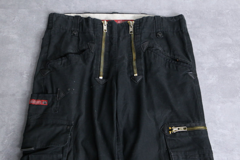 black duck fabric double zip cargo pants