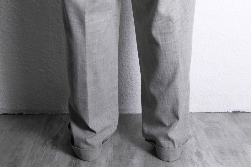 “Polo by RL” glen check wide slacks