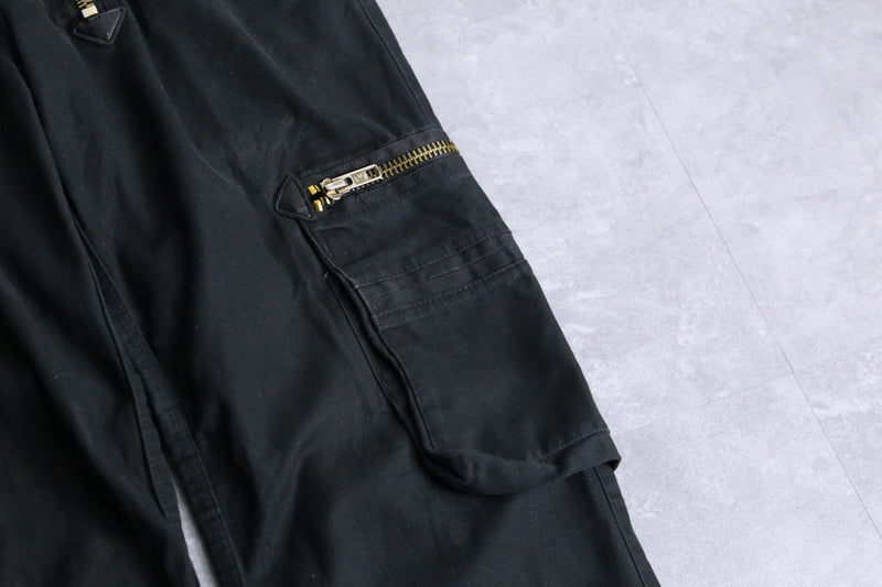 black duck fabric double zip cargo pants