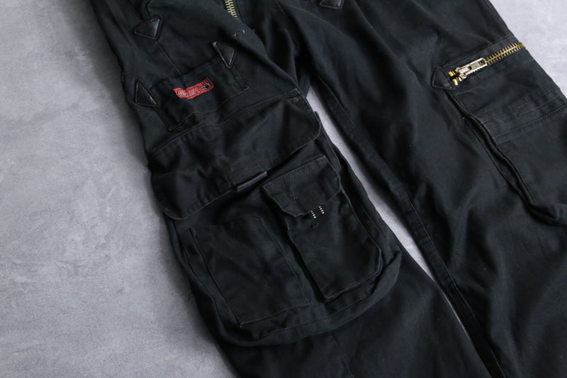 black duck fabric double zip cargo pants