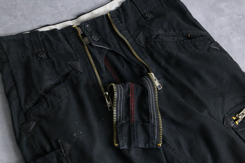 black duck fabric double zip cargo pants