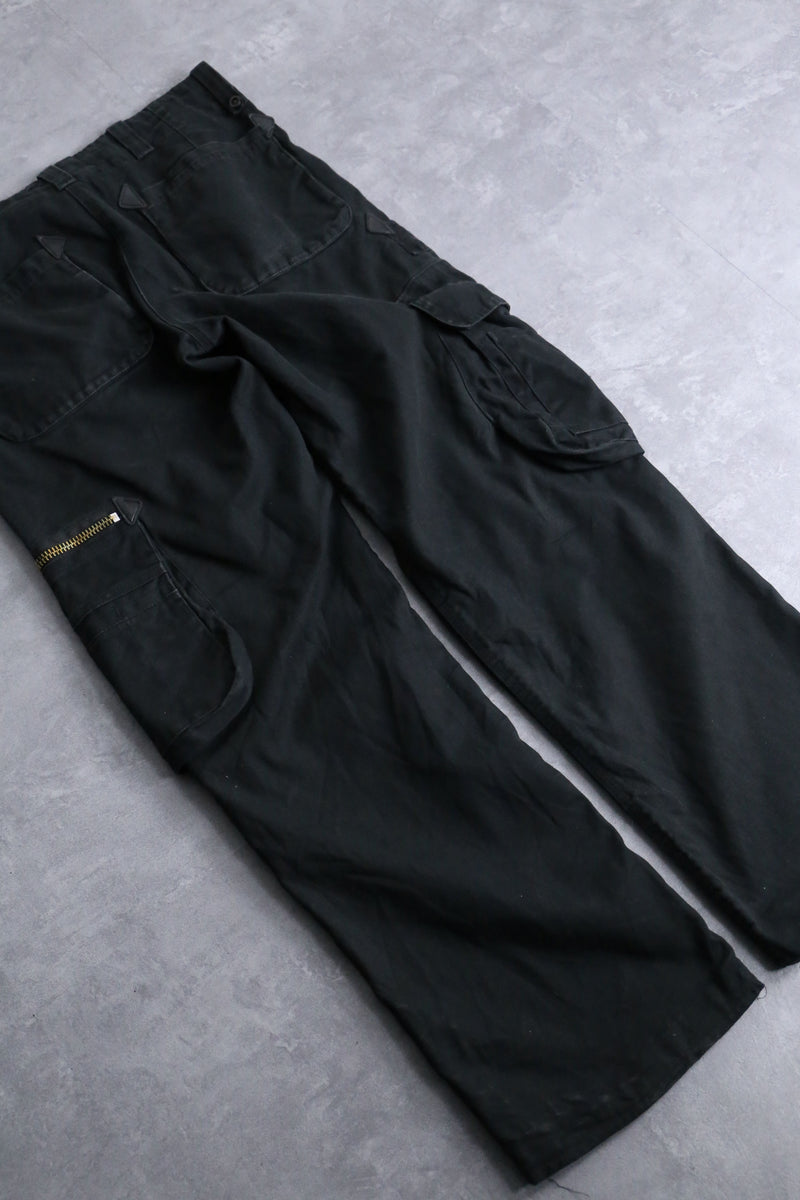 black duck fabric double zip cargo pants