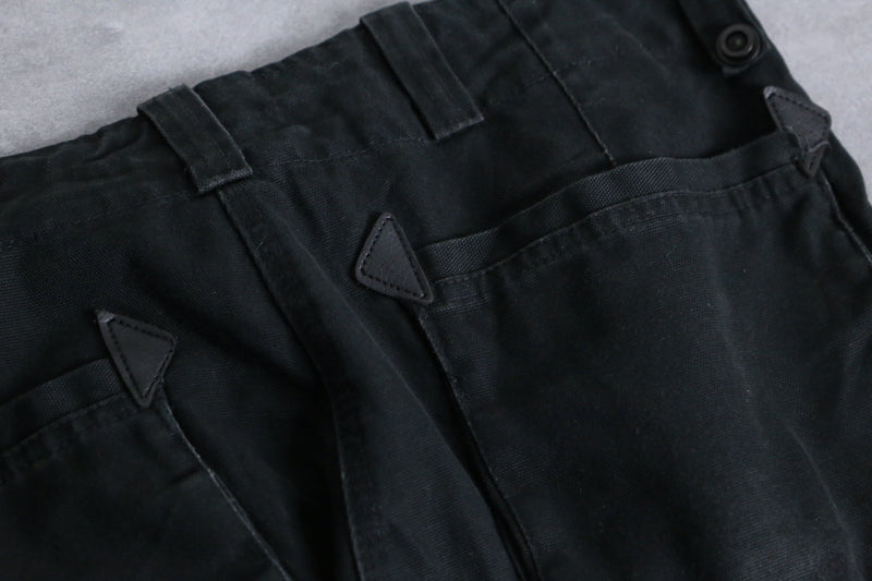 black duck fabric double zip cargo pants