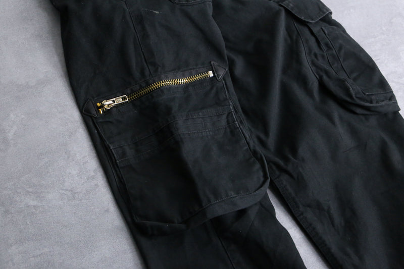 black duck fabric double zip cargo pants