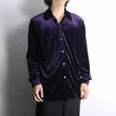 dark purple velour shirt