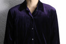 dark purple velour shirt