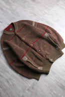 alpaca blend wool knit cardigan