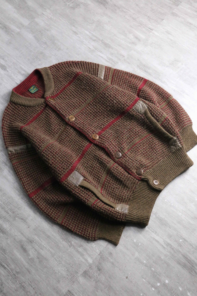 alpaca blend wool knit cardigan