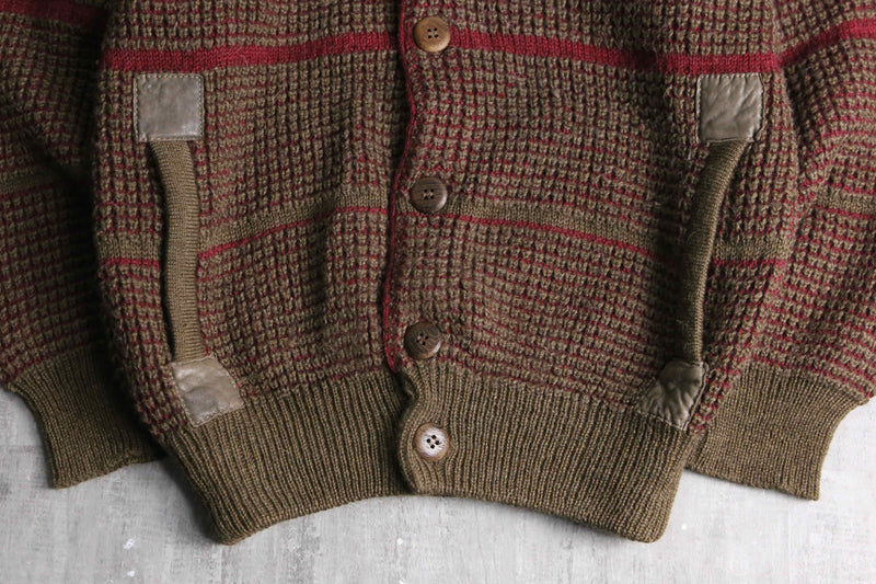alpaca blend wool knit cardigan