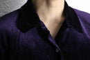 dark purple velour shirt