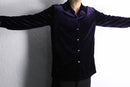 dark purple velour shirt