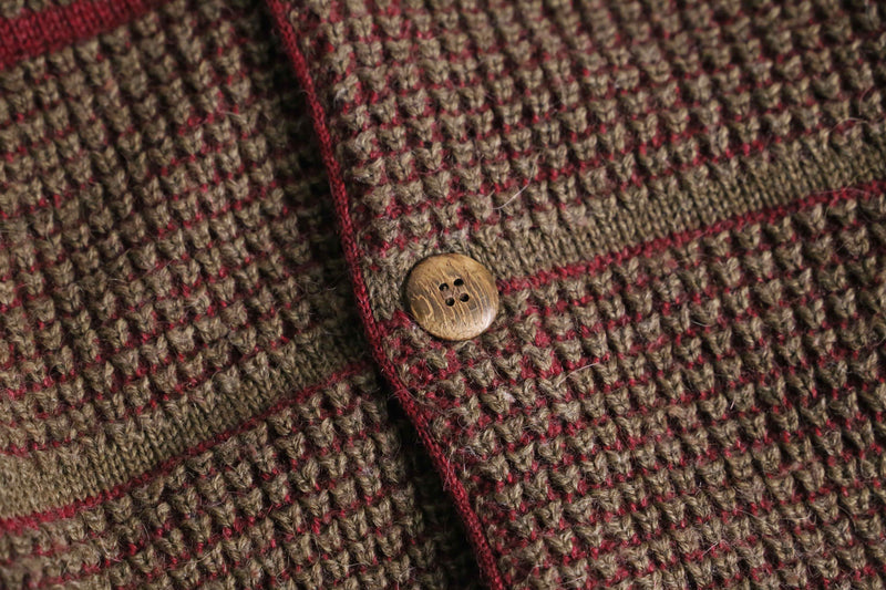 alpaca blend wool knit cardigan