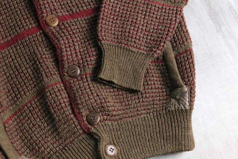 alpaca blend wool knit cardigan