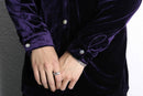 dark purple velour shirt