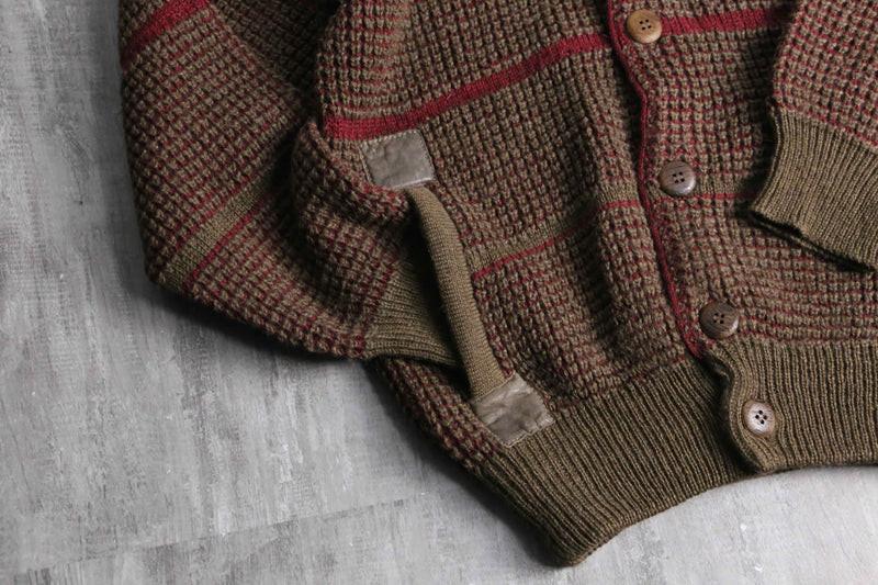 alpaca blend wool knit cardigan