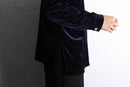 dark purple velour shirt