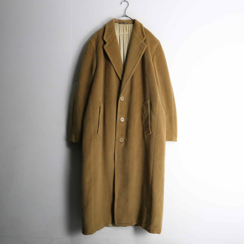 1980-90s vintage giorgio armani cashmere mix wool chester coat