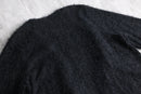 long pile shaggy open front knit