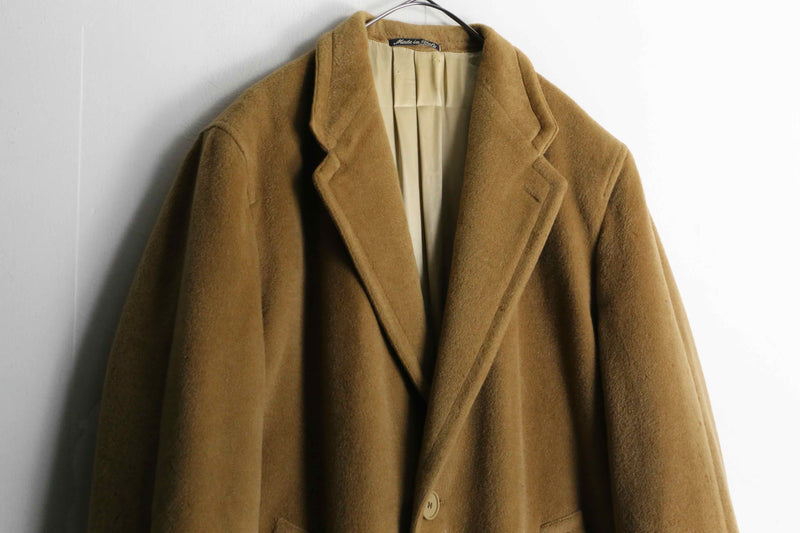 1980-90s vintage giorgio armani cashmere mix wool chester coat