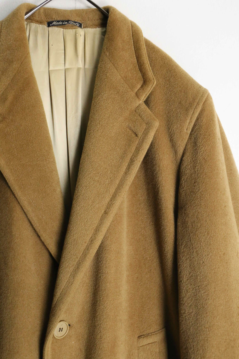 1980-90s vintage giorgio armani cashmere mix wool chester coat