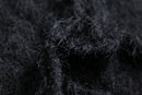 long pile shaggy open front knit