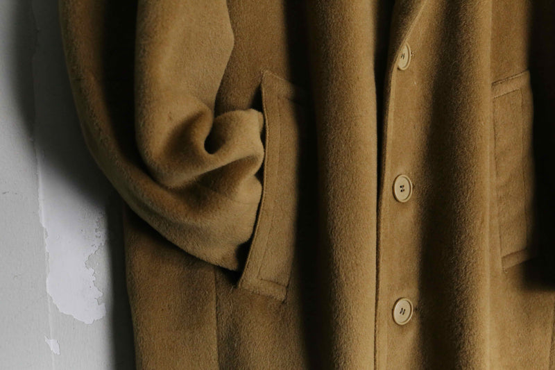 1980-90s vintage giorgio armani cashmere mix wool chester coat