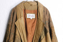 80~90s “PELLE STUDIO” switch design dolman sleeve leather chesterfield coat