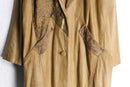 80~90s “PELLE STUDIO” switch design dolman sleeve leather chesterfield coat