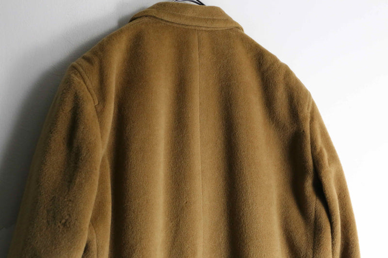 1980-90s vintage giorgio armani cashmere mix wool chester coat