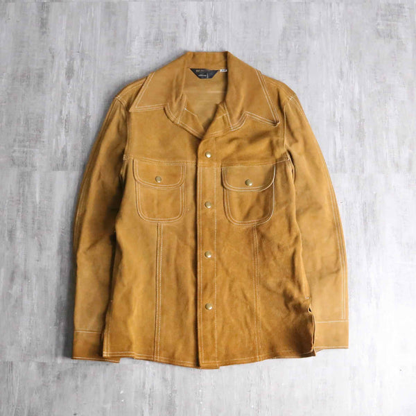 70's "JC Penney" suede leather shirt jacket