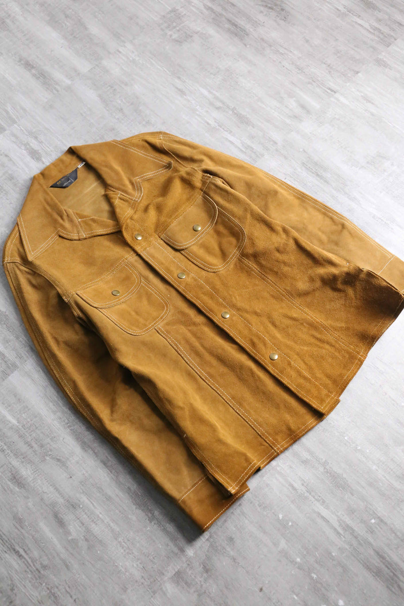 70's "JC Penney" suede leather shirt jacket