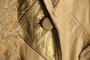 80~90s “PELLE STUDIO” switch design dolman sleeve leather chesterfield coat