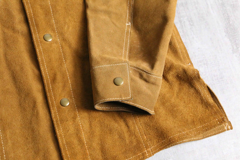 70's "JC Penney" suede leather shirt jacket