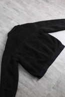 black tracker short fleece jacket