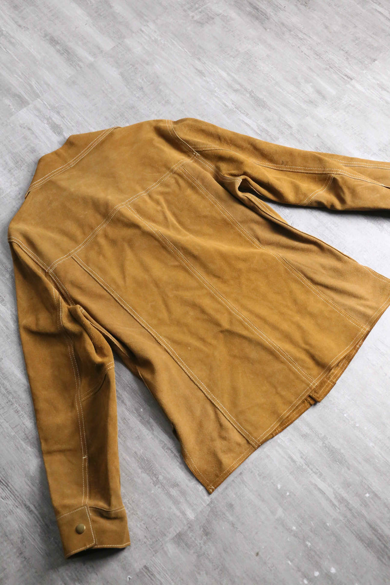 70's "JC Penney" suede leather shirt jacket