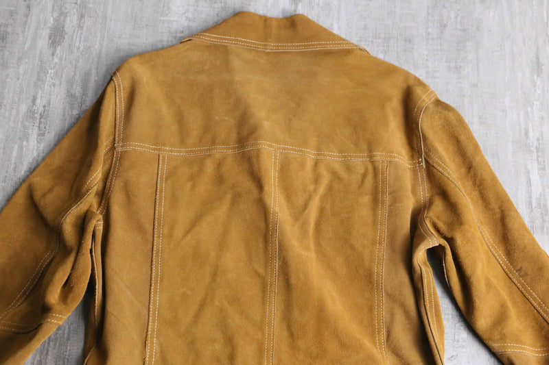 70's "JC Penney" suede leather shirt jacket