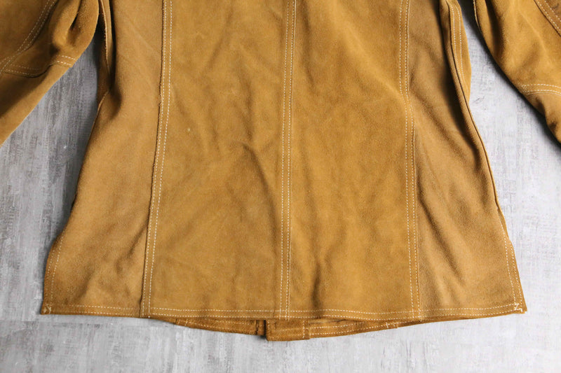 70's "JC Penney" suede leather shirt jacket