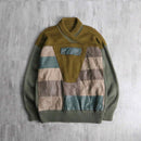 mulch leather switch knit pull