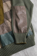 mulch leather switch knit pull