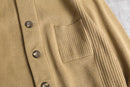 euro vintage camel beige color knit cardigan