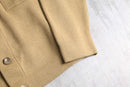 euro vintage camel beige color knit cardigan