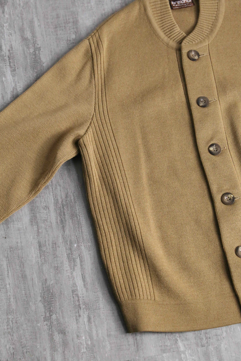euro vintage camel beige color knit cardigan