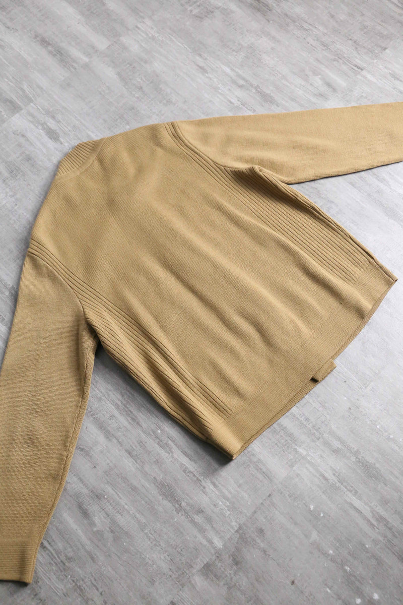 euro vintage camel beige color knit cardigan