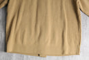 euro vintage camel beige color knit cardigan