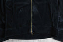 “JORDAN” black velour track  jacket